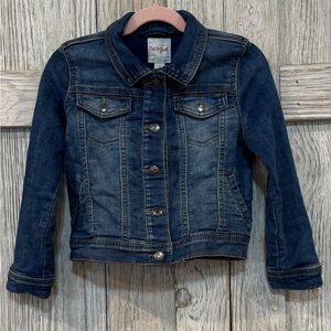 Cat & Jack Dark Blue Kids Jean Jacket sz 5T